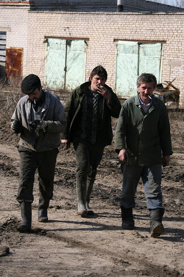 Ярославская обл., Угличский район. Работники колхоза "Мир" чужакам не сдаются